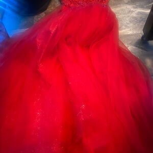 Elegant Red Kids Dress